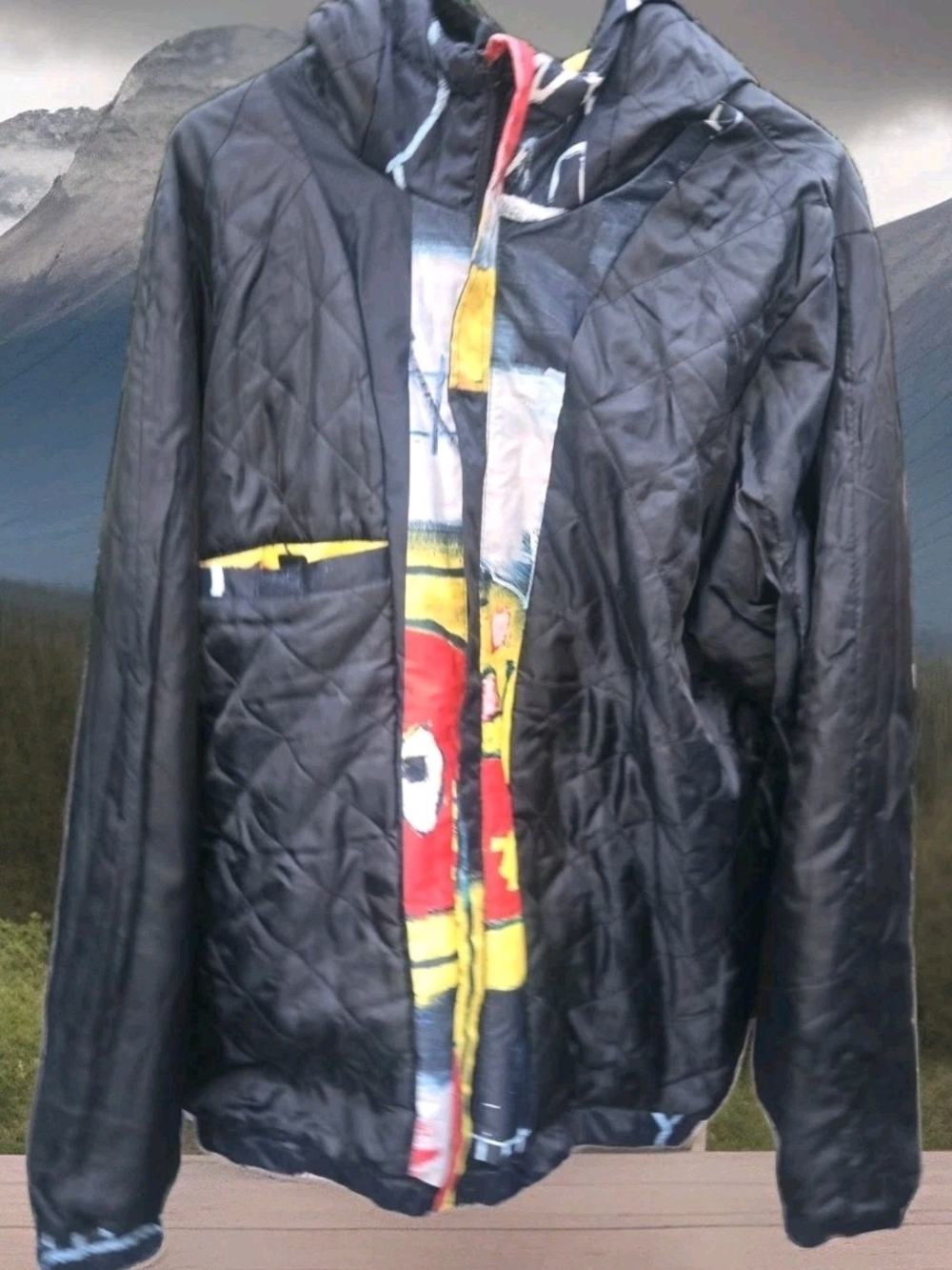 Jean Michel Basquiat X Members Only  Men's XL Hooded Art Jacket - Picture 8 of 16